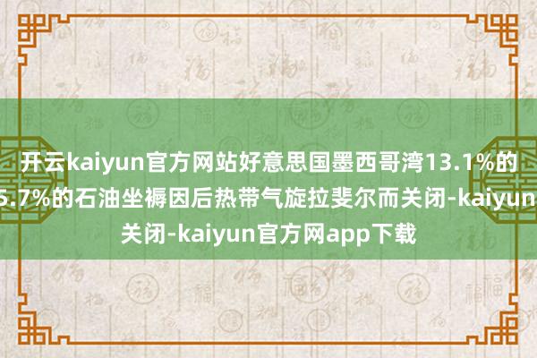 开云kaiyun官方网站好意思国墨西哥湾13.1%的自然气坐褥、25.7%的石油坐褥因后热带气旋拉斐尔而关闭-kaiyun官方网app下载