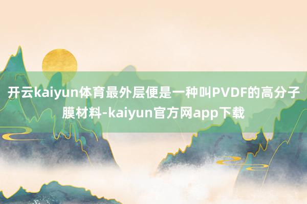 开云kaiyun体育最外层便是一种叫PVDF的高分子膜材料-kaiyun官方网app下载